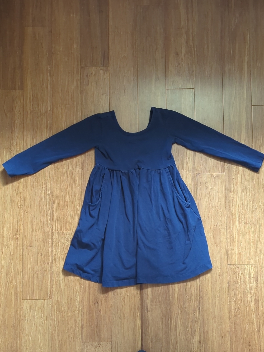 Hanna Andersson Royal Blue Long Sleeve Pocket Dress
